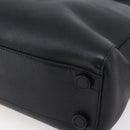 PRADA Hand Bag Leather Black Silver Auth bs30432-16