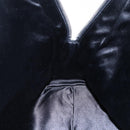 PRADA Hand Bag Leather Black Silver Auth bs30432-22