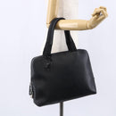 PRADA Hand Bag Leather Black Silver Auth bs30432-24