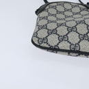 GUCCI GG Supreme Sherry Line Shoulder Bag PVC Navy Gold 904 02 047 Auth bs30434-9