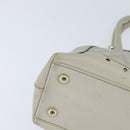 GUCCI GG Canvas Guccissima Hand Bag Leather White Gold 145785 Auth bs30436-9