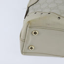 GUCCI GG Canvas Guccissima Hand Bag Leather White Gold 145785 Auth bs30436-15