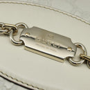 GUCCI GG Canvas Guccissima Hand Bag Leather White Gold 145785 Auth bs30436-10