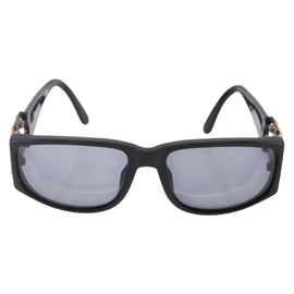 CHANEL COCO Mark Sunglasses plastic Black CC Auth bs30437 - 0