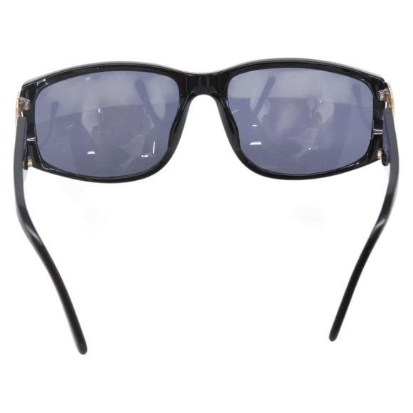 CHANEL COCO Mark Sunglasses plastic Black CC Auth bs30437