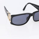 CHANEL COCO Mark Sunglasses plastic Black CC Auth bs30437-6