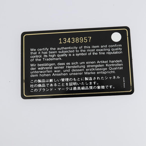 CHANEL COCO Mark Chain Bag Nylon Patent leather Black Silver CC Auth bs30439