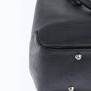 BURBERRY Hand Bag Leather Black Silver Auth bs30441-15