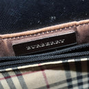 BURBERRY Hand Bag Leather Black Silver Auth bs30441-10