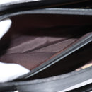 BURBERRY Hand Bag Leather Black Silver Auth bs30441-20