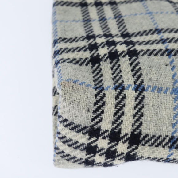 BURBERRY Nova Check Hand Bag tweed Gray Auth bs30442