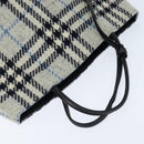 BURBERRY Nova Check Hand Bag tweed Gray Auth bs30442-6