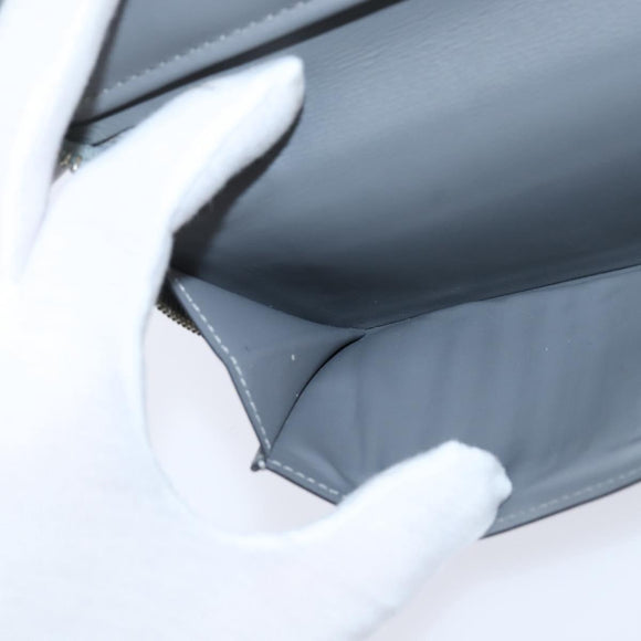 LOUIS VUITTON Mirror Zippy Wallet Vertical Wallet Silver M80808 LV Auth bs30443