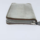 LOUIS VUITTON Mirror Zippy Wallet Vertical Wallet Silver M80808 LV Auth bs30443-5