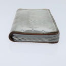 LOUIS VUITTON Mirror Zippy Wallet Vertical Wallet Silver M80808 LV Auth bs30443-6