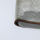 LOUIS VUITTON Mirror Zippy Wallet Vertical Wallet Silver M80808 LV Auth bs30443-14