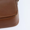 Burberrys Nova Check Shoulder Bag Leather Brown Gold Auth bs30445-16