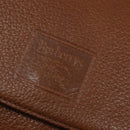 Burberrys Nova Check Shoulder Bag Leather Brown Gold Auth bs30445-17