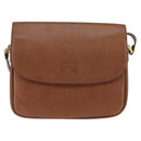 Burberrys Nova Check Shoulder Bag Leather Brown Gold Auth bs30445-13