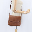 Burberrys Nova Check Shoulder Bag Leather Brown Gold Auth bs30445-21