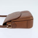 Burberrys Nova Check Shoulder Bag Leather Brown Gold Auth bs30445-3