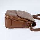 Burberrys Nova Check Shoulder Bag Leather Brown Gold Auth bs30445-4