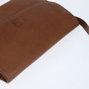 Burberrys Nova Check Shoulder Bag Leather Brown Gold Auth bs30445-6