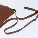 Burberrys Nova Check Shoulder Bag Leather Brown Gold Auth bs30445-7