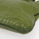 BOTTEGA NVENETA INTRECCIATO Shoulder Bag Leather Green Auth bs30446-9