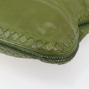BOTTEGA NVENETA INTRECCIATO Shoulder Bag Leather Green Auth bs30446-15