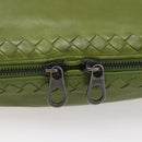 BOTTEGA NVENETA INTRECCIATO Shoulder Bag Leather Green Auth bs30446-10