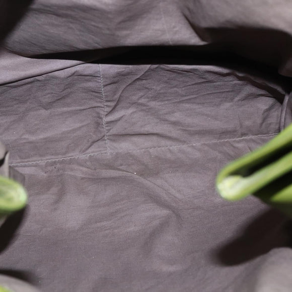 BOTTEGA NVENETA INTRECCIATO Shoulder Bag Leather Green Auth bs30446