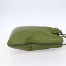 BOTTEGA NVENETA INTRECCIATO Shoulder Bag Leather Green Auth bs30446-4