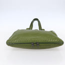 BOTTEGA NVENETA INTRECCIATO Shoulder Bag Leather Green Auth bs30446-5