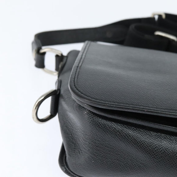 LOUIS VUITTON Taiga Andrei Shoulder Bag Ardoise M32482 LV Auth bs30447