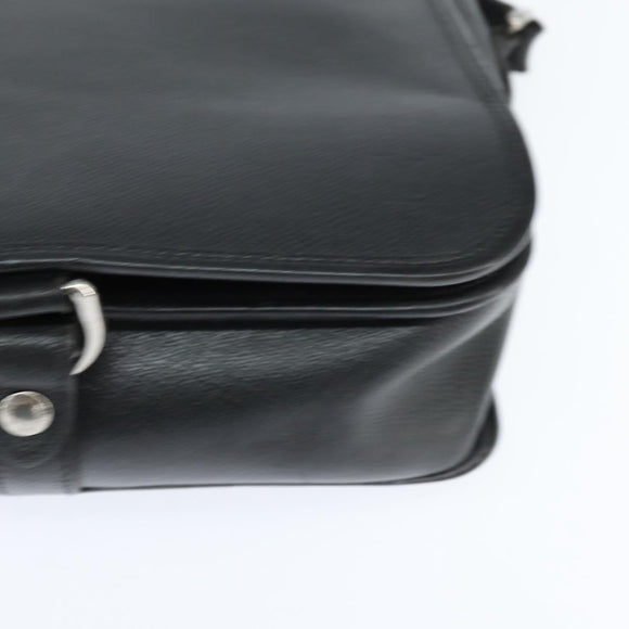 LOUIS VUITTON Taiga Andrei Shoulder Bag Ardoise M32482 LV Auth bs30447