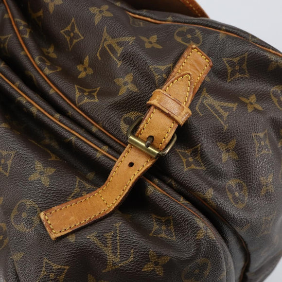 LOUIS VUITTON Monogram Saumur 35 Shoulder Bag M42254 LV Auth bs30448