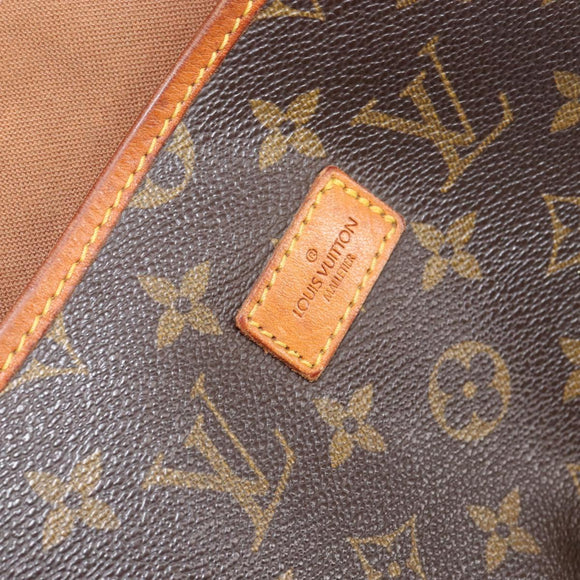 LOUIS VUITTON Monogram Saumur 35 Shoulder Bag M42254 LV Auth bs30448