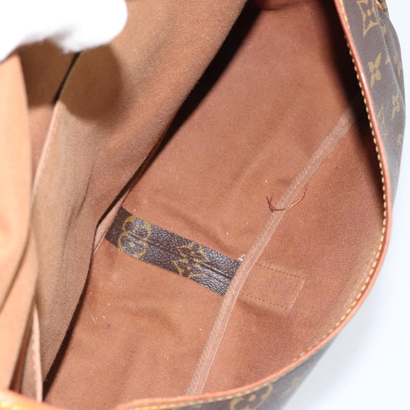 LOUIS VUITTON Monogram Saumur 35 Shoulder Bag M42254 LV Auth bs30448