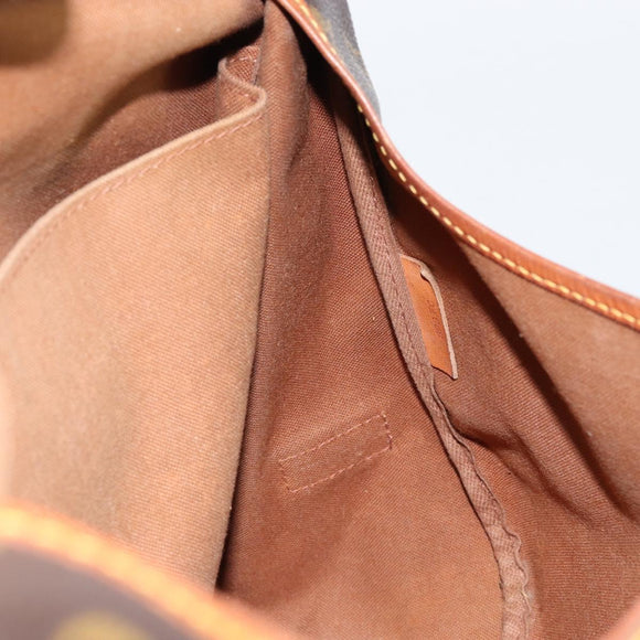 LOUIS VUITTON Monogram Saumur 35 Shoulder Bag M42254 LV Auth bs30448