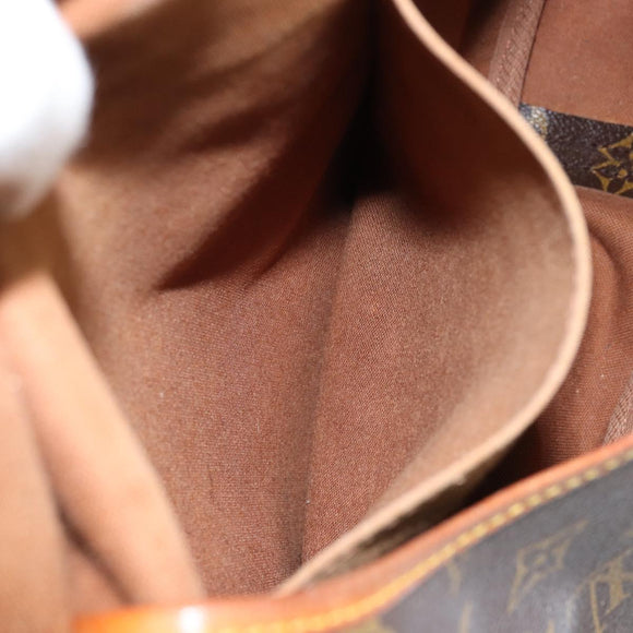 LOUIS VUITTON Monogram Saumur 35 Shoulder Bag M42254 LV Auth bs30448