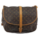 LOUIS VUITTON Monogram Saumur 35 Shoulder Bag M42254 LV Auth bs30448-2