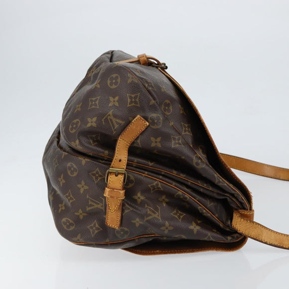 LOUIS VUITTON Monogram Saumur 35 Shoulder Bag M42254 LV Auth bs30448