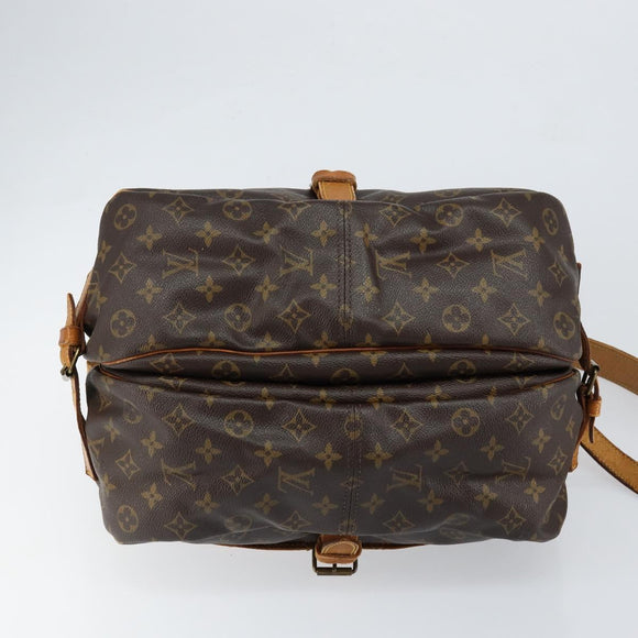 LOUIS VUITTON Monogram Saumur 35 Shoulder Bag M42254 LV Auth bs30448
