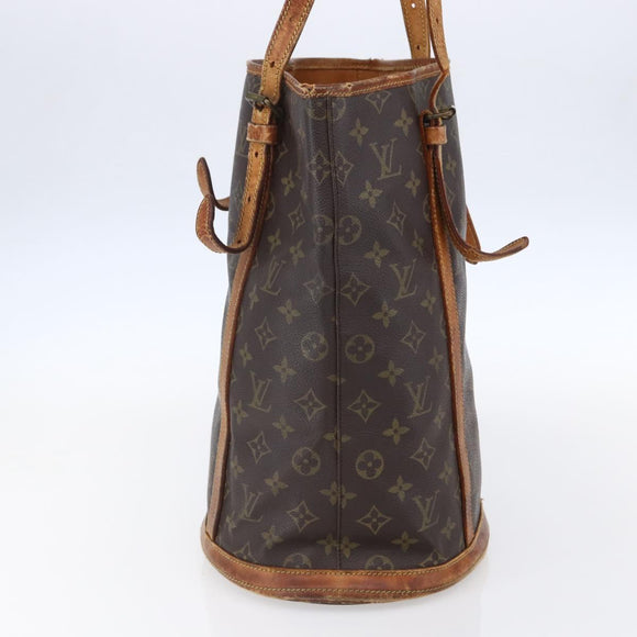 LOUIS VUITTON Monogram Bucket GM Shoulder Bag M42236 LV Auth bs30449
