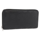 BOTTEGA VENETA Debossed INTRECCIATO Round Zip Wallet Leather Black Auth bs30450-1