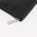 BOTTEGA VENETA Debossed INTRECCIATO Round Zip Wallet Leather Black Auth bs30450-16