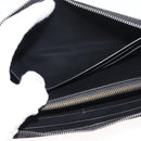BOTTEGA VENETA Debossed INTRECCIATO Round Zip Wallet Leather Black Auth bs30450-19