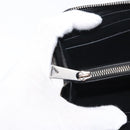 BOTTEGA VENETA Debossed INTRECCIATO Round Zip Wallet Leather Black Auth bs30450-21