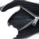 BOTTEGA VENETA Debossed INTRECCIATO Round Zip Wallet Leather Black Auth bs30450-10